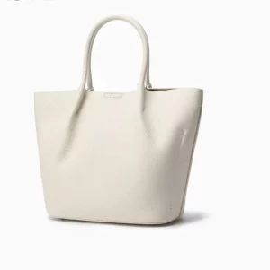 Sac Cabas en Cuir Blanc