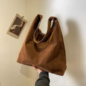 Sac Cabas Femme en Daim