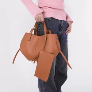 Sac Cabas Camel Femme